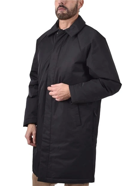 CAPPOTTO CORTO CON COLLO A PUNTA UOMO NERO