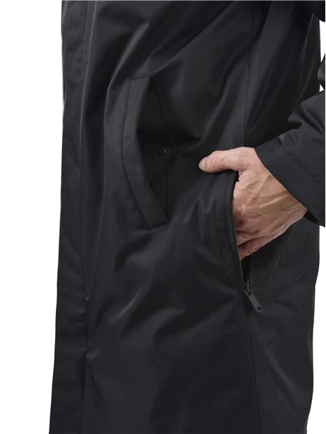 CAPPOTTO CORTO CON COLLO A PUNTA UOMO NERO