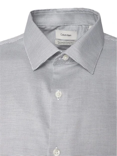 CAMICIA SLIM IN TESSUTO ELASTICIZZATO UOMO BLU