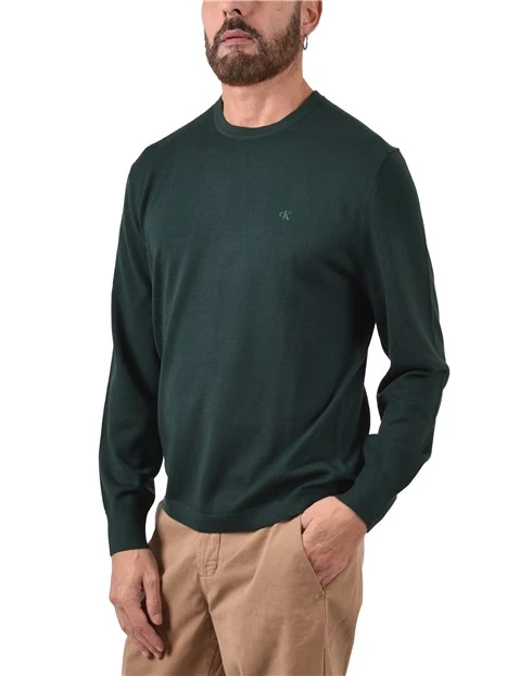 MAGLIA GIROCOLLO IN LANA UOMO VERDE