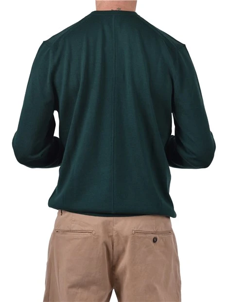MAGLIA GIROCOLLO IN LANA UOMO VERDE