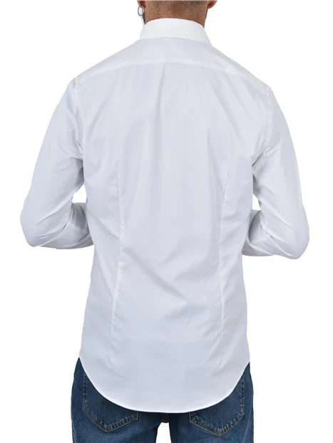 CAMICIA ELEGANTE ELASTICIZZATA UOMO BIANCA