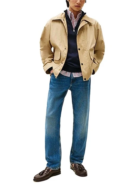 JEANS REGULAR FIT CHIUSURA ZIP E BOTTONE UOMO