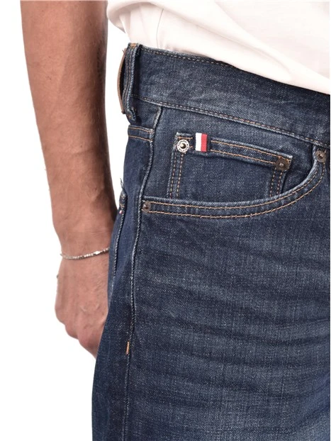 JEAN REGULAR CON RICAMO SU TASCHINO UOMO BLU