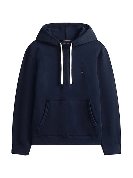 FELPA CON CAPPUCCIO E LACCI A CONTRASTO UOMO BLU
