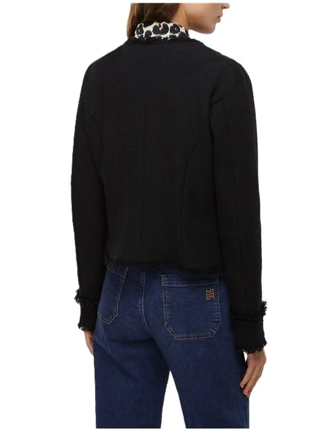 GIACCA CORTA SCACCO DONNA NERO