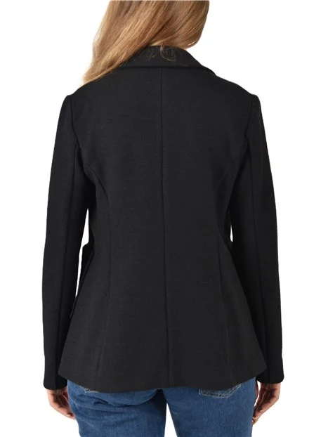 BLAZER DISEGNO RESCA DONNA NERO
