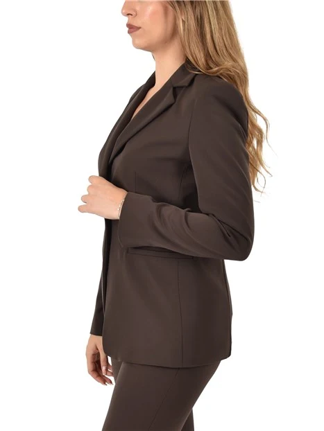 BLAZER GAMBERO DONNA MARRONE