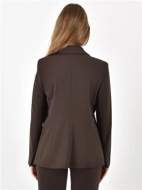 BLAZER GAMBERO DONNA MARRONE