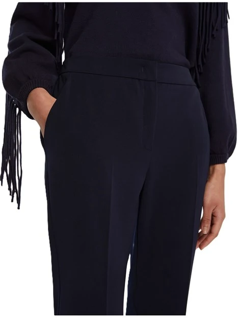 PANTALONI  A SIGARETTA IN POLIESTERE CHIOMA DONNA BLU
