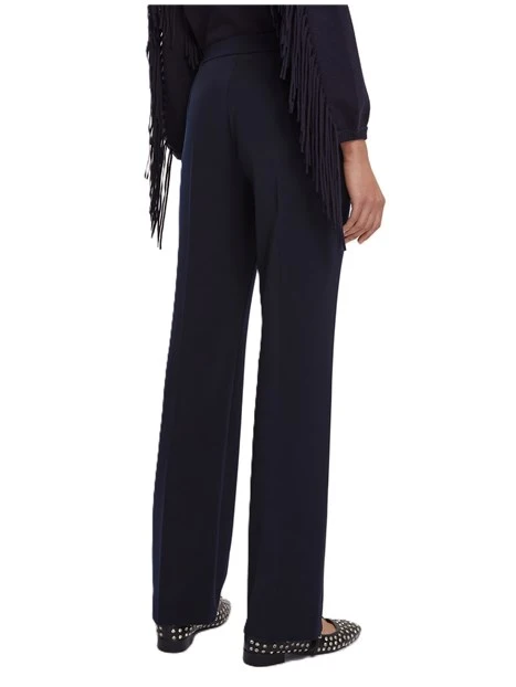 PANTALONI  A SIGARETTA IN POLIESTERE CHIOMA DONNA BLU