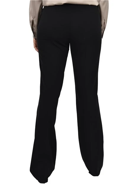 PANTALONI  PALAZZO IN POLIESTERE CHIOMA DONNA NERO