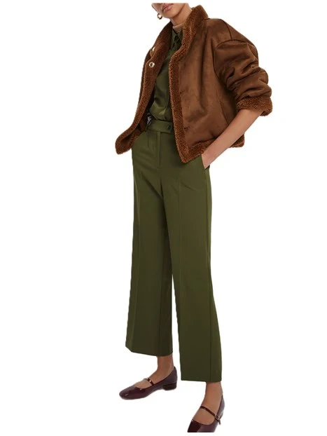 PANTALONI PALAZZO EFEBO DONNA VERDE