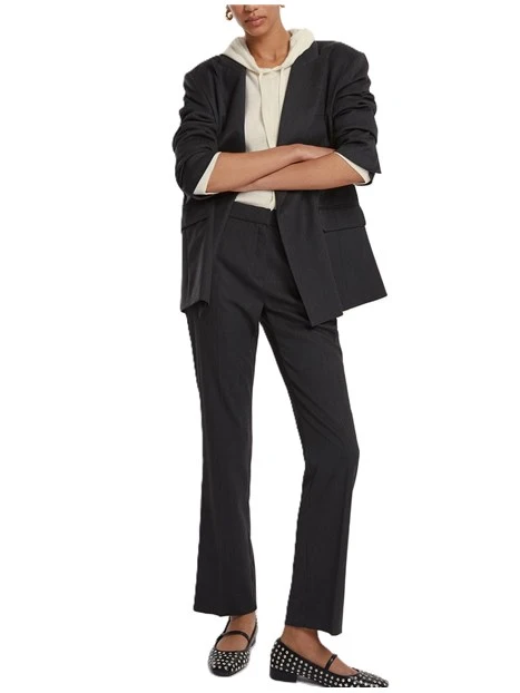 PANTALONI IN VISCOSA MICRON DONNA ANTRACITE