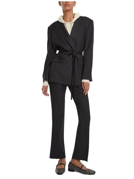 PANTALONI IN VISCOSA MICRON DONNA ANTRACITE