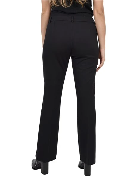 PANTALONI CHINO CON TASCHE LATERALI ALLA FRANCESE DONNA NERO