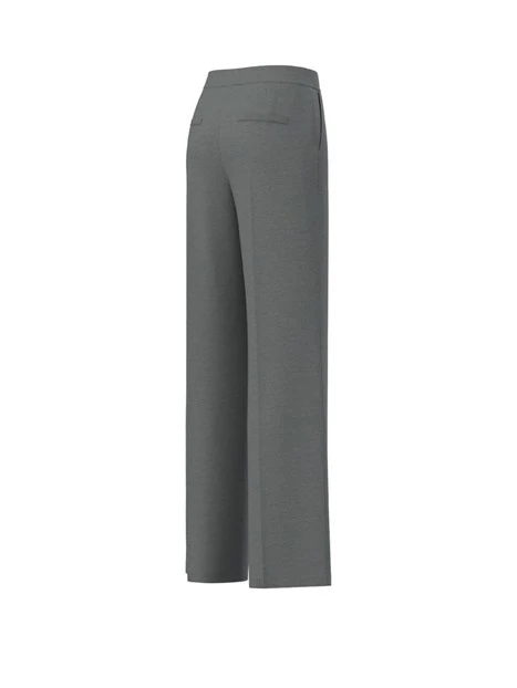 PANTALONI PALAZZO IN JERSEY MISTO VISCOSA DONNA ANTRACITE
