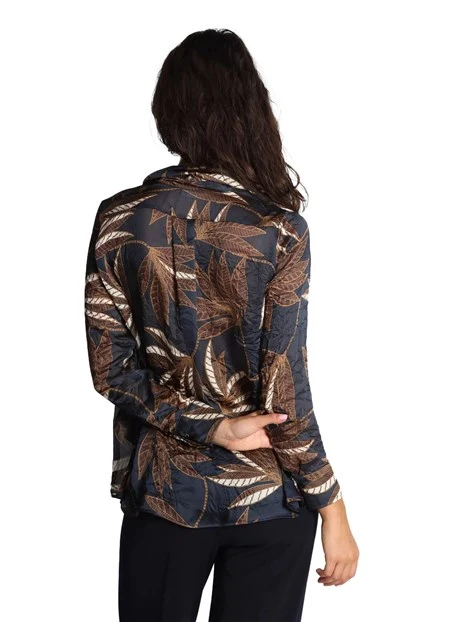 CAMICIA IN RASO FACELLA DONNA BLU