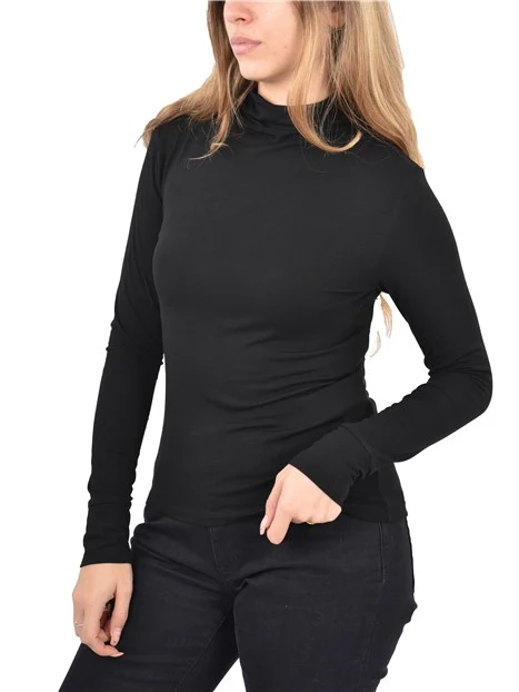 DOLCEVITA IN JERSEY LINEA SFIANCATA DONNA NERO