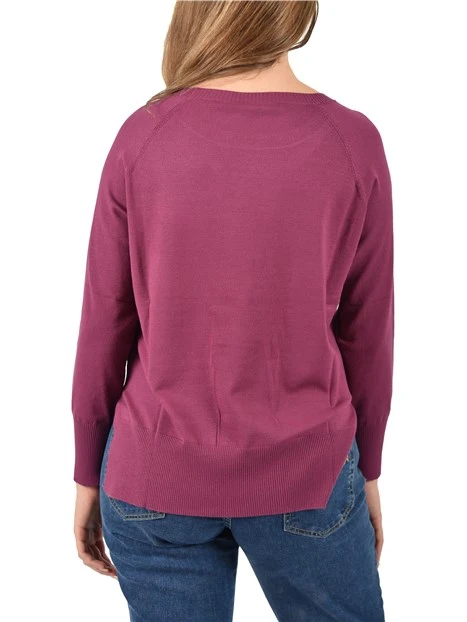 MAGLIA GIROCOLLO STONDATO DONNA VIOLA