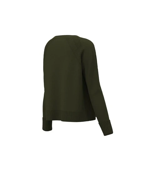 MAGLIA GIROCOLLO IN FILATO MISTO VISCOSA DONNA VERDE