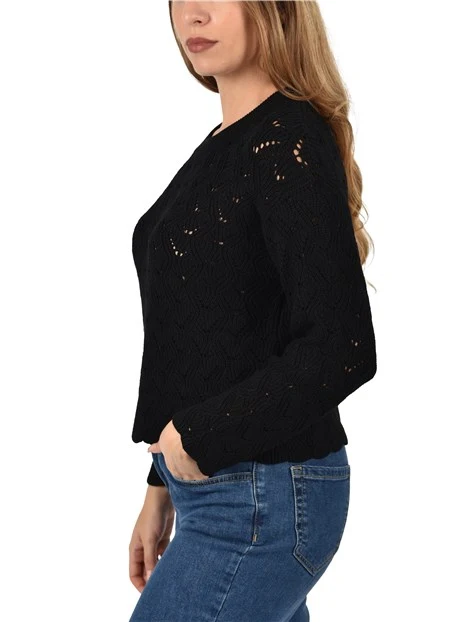 MAGLIA GIROCOLLO MISTO VISCOSA