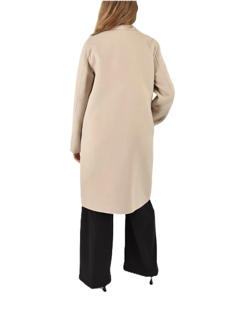 CAPPOTTO LUNGO DOUBLE MONOPETTO DONNA BEIGE