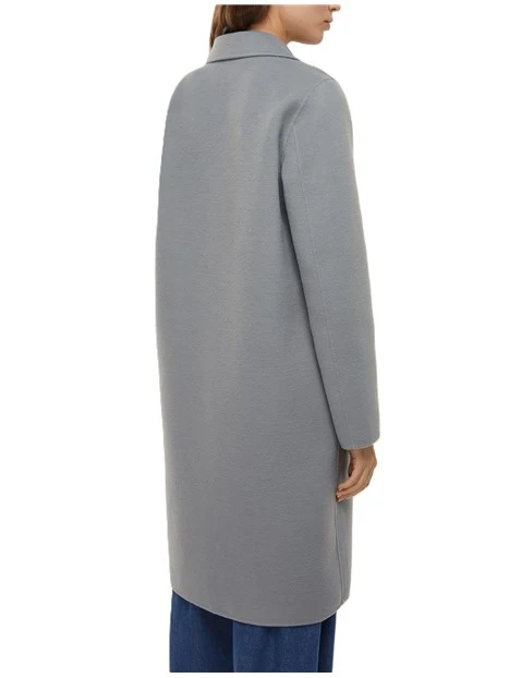 CAPPOTTO LUNGO DOUBLE FRINE DONNA AZZURRO