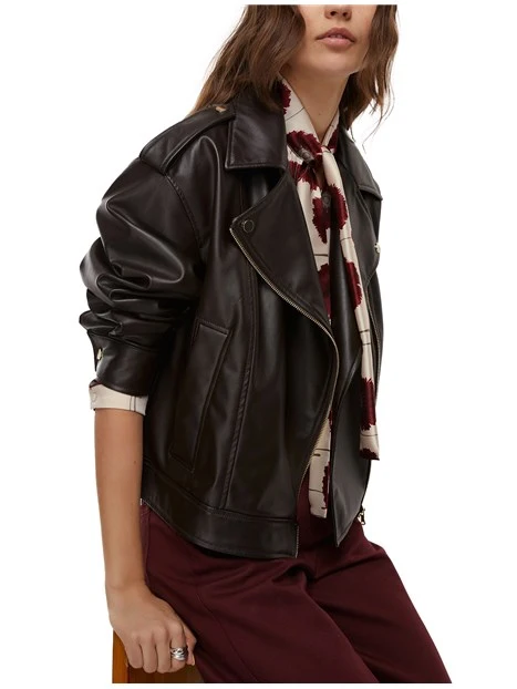 GIACCA IN ECO-PELLE NURSE DONNA MARRONE
