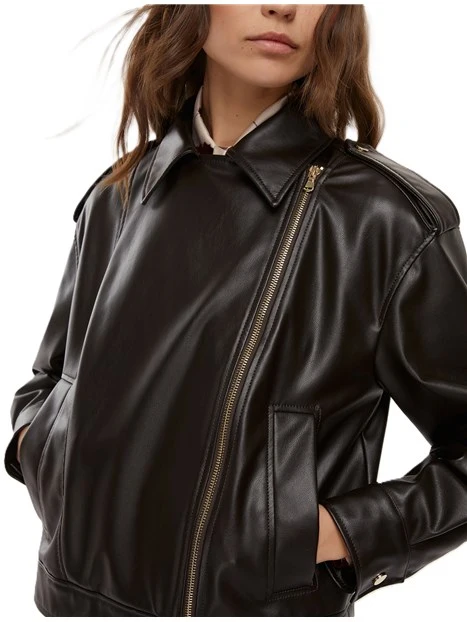 GIACCA IN ECO-PELLE NURSE DONNA MARRONE