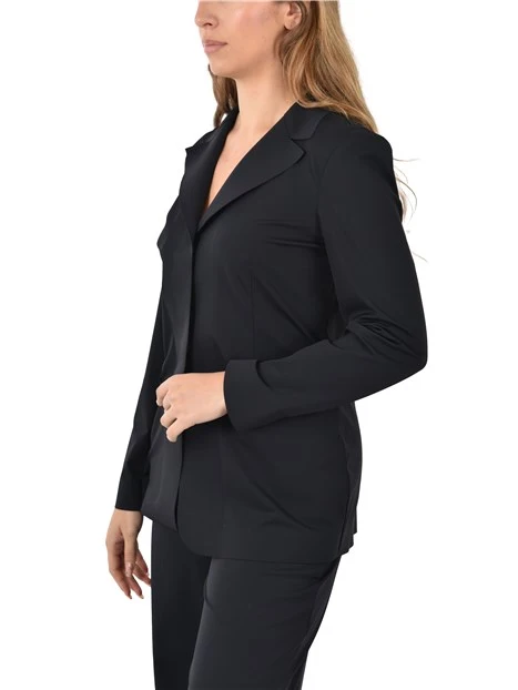 GIACCA CORTA IN TESSUTO TECNICO NERO DONNA