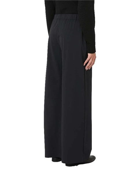 PANTALONI PALAZZO CON ELASTICO IN VITA CONFORTEVOLE DONNA NERO
