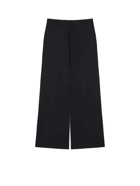 PANTALONI PALAZZO CON ELASTICO IN VITA CONFORTEVOLE DONNA NERO