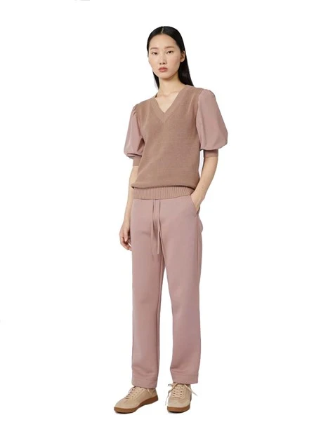PANTALONI JOGGERS CON COULISSE REGOLABILE DONNA ROSA