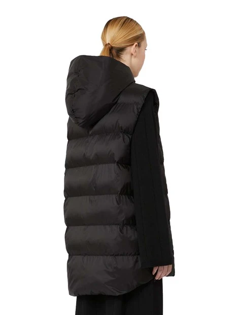PIUMINO IMBOTTINO SMANICATO DONNA NERO