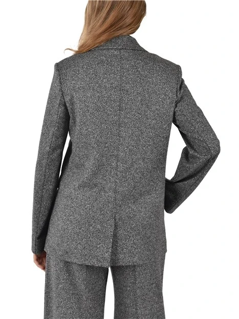 GIACCA BLAZER DOPPIOPETTO IN JACQUARD DONNA GRIGIO