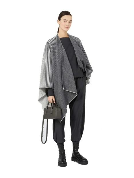 BLUSA IN JERSEY CON SCOLLO A BARCHETTA DONNA NERO