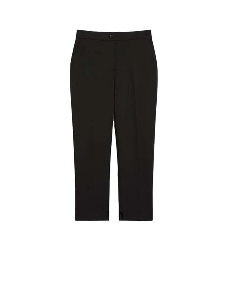 PANTALONI SIGARETTA  CON SPACCO SUL FONDO DONNA NERO
