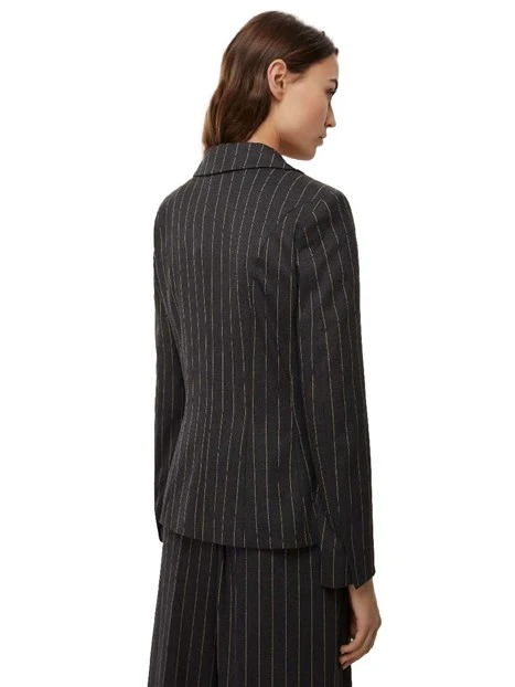 BLAZER IN TESSUTO DIAGONALE DONNA GRIGIO