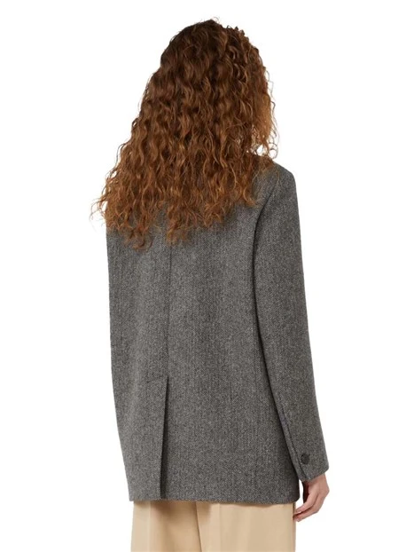 BLAZER MONOPETTO CON SPACCO POSTERIORE DONNA ANTRACITE