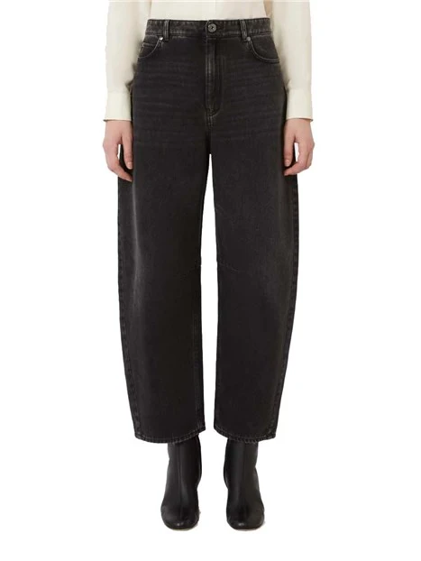 JEANS REGULAR MODELLO 5 TASCHE DONNA NERO