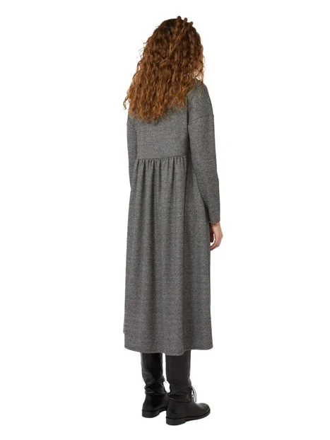 VESTITO LUNGO IN JERSEY LINE AMPIA DONNA GRIGIO