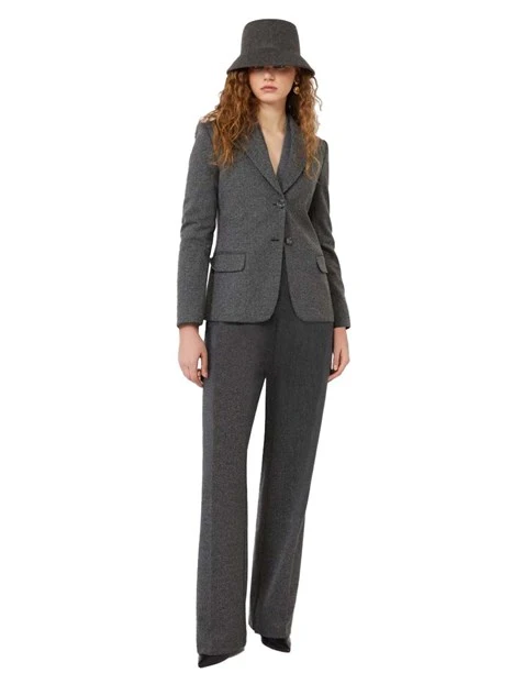 BLAZER IN JERSEY CON BOTTONI A VISTA E TASCHINO DONNA GRIGIO