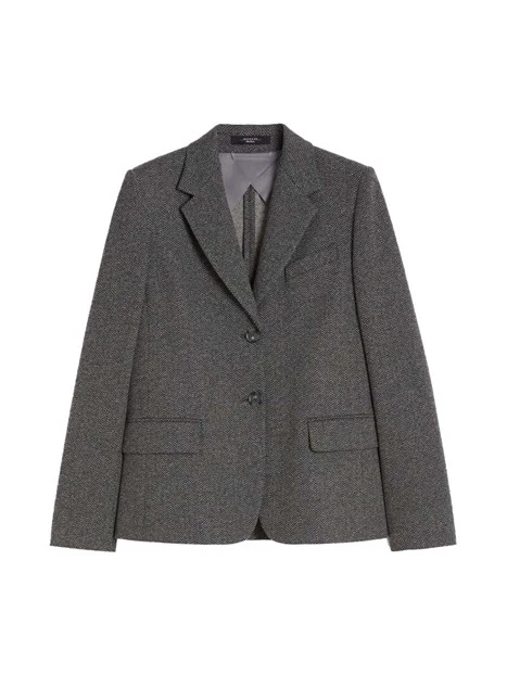 BLAZER IN JERSEY CON BOTTONI A VISTA E TASCHINO DONNA GRIGIO
