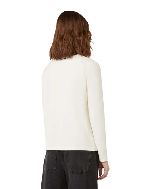 T-SHIRT MANICA LUNGA CON DISEGNO DONNA ECRU