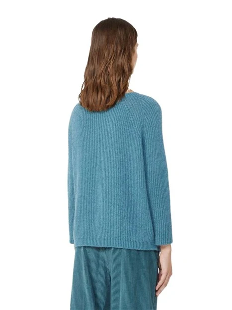 MAGLIA GIROCOLLO AMPIO DONNA  BLU