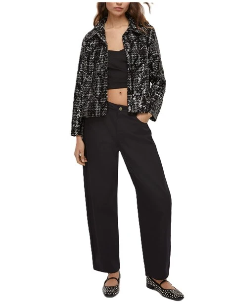 TOP IN JERSEY VAGONE DONNA NERO
