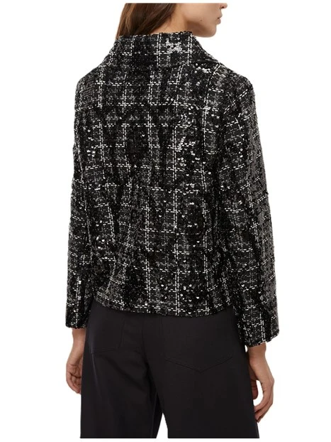 GIACCA CORTA FILO RICAMO FRANK DONNA NERO