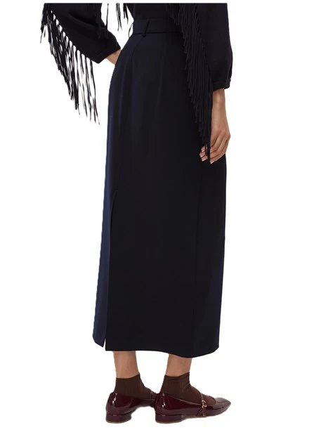 GONNA LUNGA IN POLIESTERE IUTA DONNA BLU