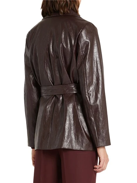 GIACCA IN ECOPELLE TRENCH DONNA BORDEAUX